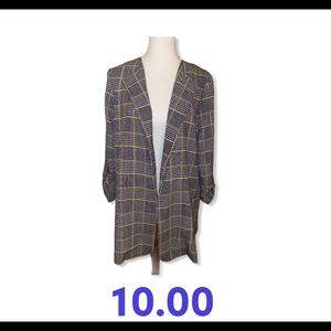 Plaid lightweight jacket